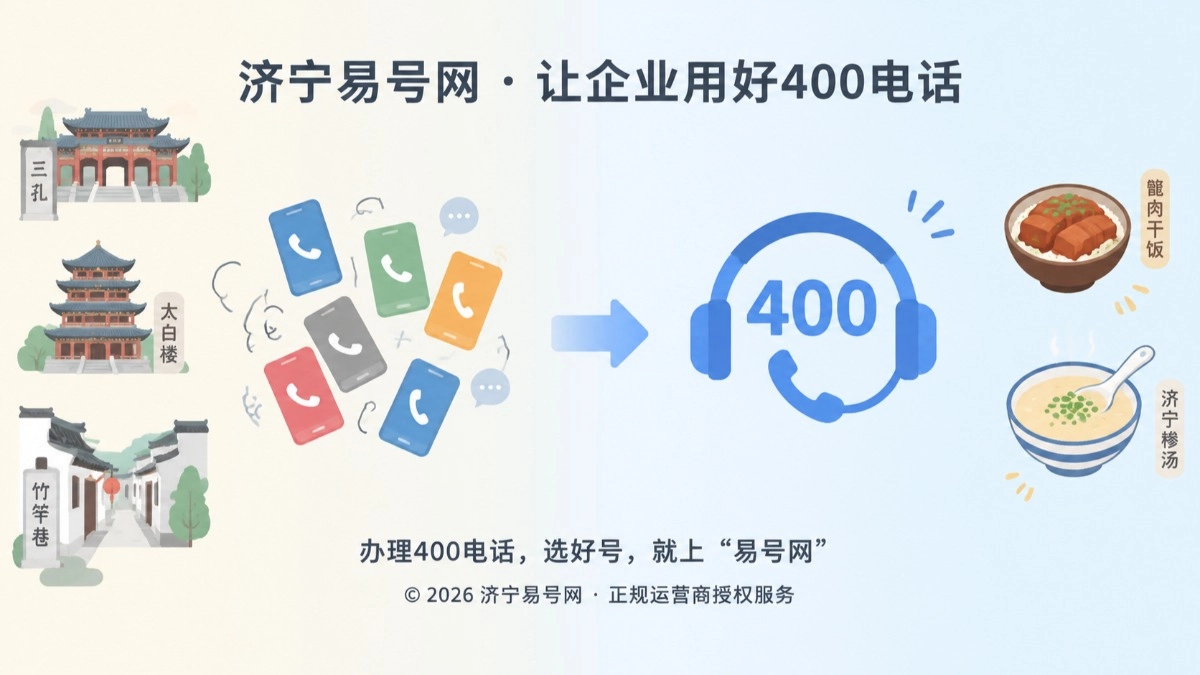 2026年济宁易号网(jn1.400.cn)上线，助力任城企业办好400电话